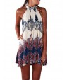 Women's Sexy Beach Casual Party Print Mini Dress