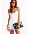 Women's Vintage/Sexy/Bodycon/Casual/Lace/Party Micro-elastic Sleeveless Mini Dress (Lace/Polyester)