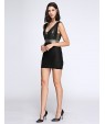 Women's Sexy Deep-v Sequined Bodycon Mini Dress