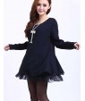 Women's Plus Size Knitted A-line Dress