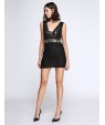 Women's Sexy Deep-v Sequined Bodycon Mini Dress