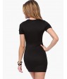 Women's Sexy / Beach Print Bodycon Dress , Round Neck Mini Polyester