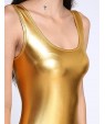 Women's Deep U Mini Dress , PU Black/Gold/Silver Sexy/Bodycon/Casual/Party/Work