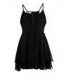 Women's Sexy / Beach Solid Skater Dress , V Neck Mini Polyester