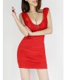 Women's Sexy Deep-v Sequined Bodycon Mini Dress